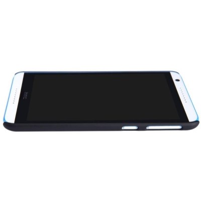HTC Desire 820 Nillkin Frosted Shield juodas plastikinis dėklas + apsauginė ekrano plėvelė / Priedai.lt