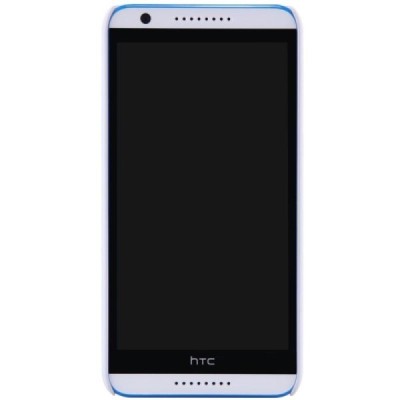 HTC Desire 820 Nillkin Frosted Shield baltas plastikinis dėklas + apsauginė ekrano plėvelė / Priedai.lt