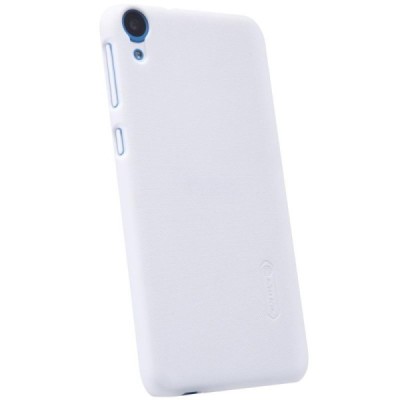 HTC Desire 820 Nillkin Frosted Shield baltas plastikinis dėklas + apsauginė ekrano plėvelė / Priedai.lt