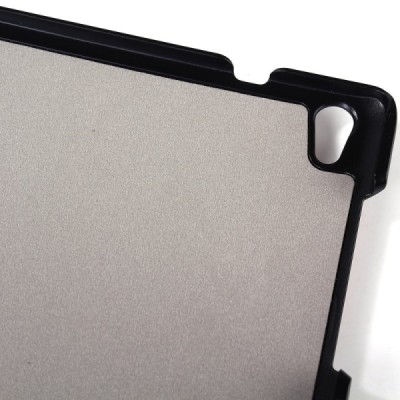 Lenovo Tab S8-50 atverčiamas juodas odinis dėklas (sulankstomas) / Priedai.lt