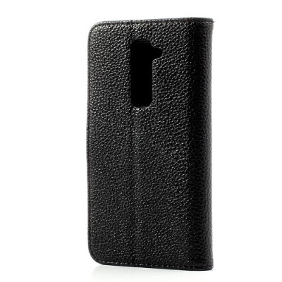 „Lychee“ LG G2 juodas dėklas (dėkliukas) / Priedai.lt