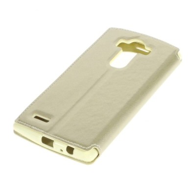 LG G4 (H815) Roar Noble ādas atvēramais zelta maciņš / Vacins.lv