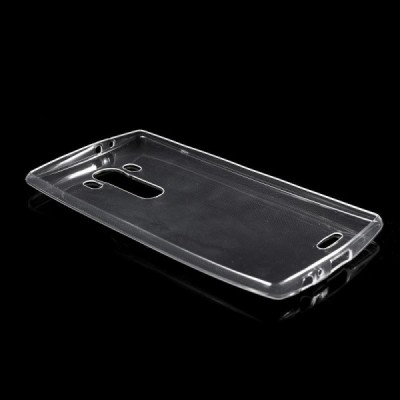 LG G4 (H815, H810) dzidrs (caurspīdīgs) cieta silikona TPU pasaulē planākais apvalks / Vacins.lv