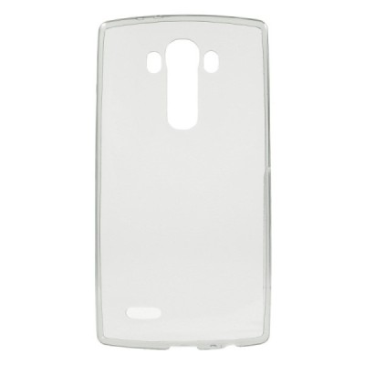 LG G4 (H815, H810) dzidrs (caurspīdīgs) cieta silikona TPU pasaulē planākais pelēks apvalks / Vacins.lv