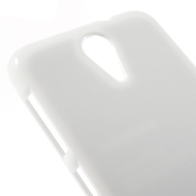 HTC Desire 620 Mercury balts cieta silikona (TPU) apvalks / vacins.lv