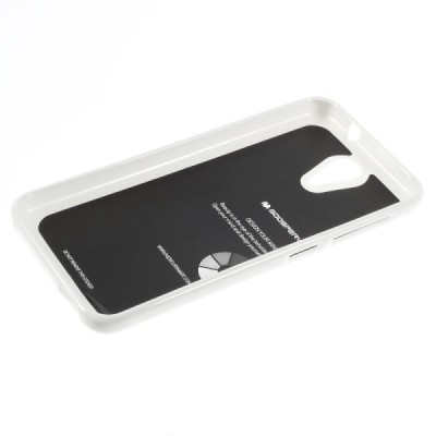 HTC Desire 620 Mercury balts cieta silikona (TPU) apvalks / vacins.lv