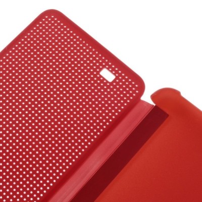 HTC Desire 820 Smart Dot View atverčiamas raudonas dėklas / Priedai.lt