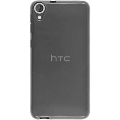 HTC Desire 820 skaidrus (permatomas) kieto silikono TPU ploniausias pasaulyje pilkas dėklas / Priedai.lt