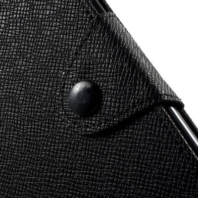 Sony Xperia M4 Aqua MLT atvēramais melns maciņš (maks) / Vacins.lv