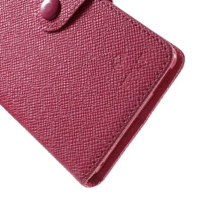 Sony Xperia M4 Aqua MLT atvēramais tumši rozs maciņš (maks) / Vacins.lv