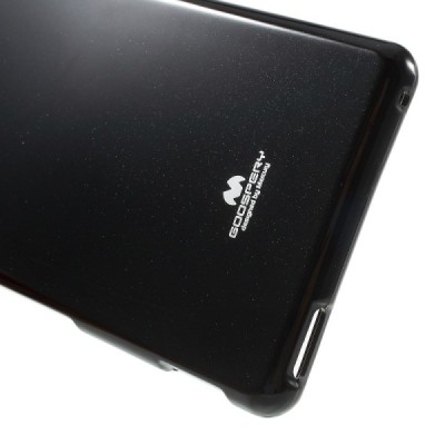 Sony Xperia M4 Aqua juodas Mercury kieto silikono (TPU) dėklas / Priedai.lt