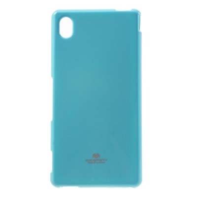Sony Xperia M4 Aqua Mercury gaiši zils cieta silikona (TPU) apvalks / vacins.lv