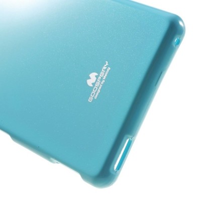 Sony Xperia M4 Aqua šviesiai mėlynas Mercury kieto silikono (TPU) dėklas / Priedai.lt