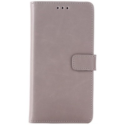 Sony Xperia M4 Aqua atvēramais ādas pelēks (smilšains) retro maciņš (maks) / Vacins.lv