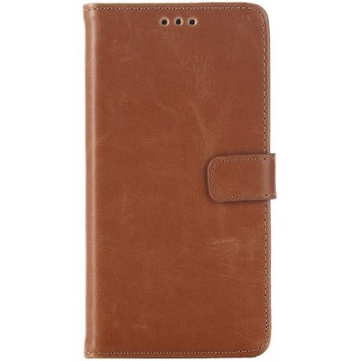Sony Xperia M4 Aqua atvēramais ādas gaiši brūns retro maciņš (maks) / Vacins.lv