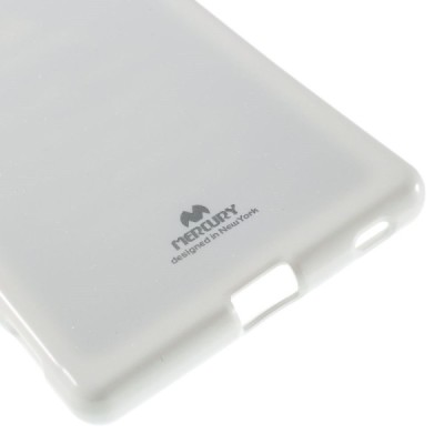 Sony Xperia Z3+ Pluss Mercury balts cieta silikona (TPU) apvalks / vacins.lv