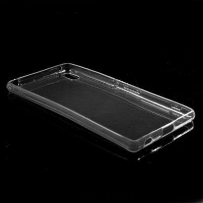Sony Xperia Z3+ Pluss dzidrs (caurspīdīgs) cieta silikona TPU pasaulē planākais apvalks / Vacins.lv