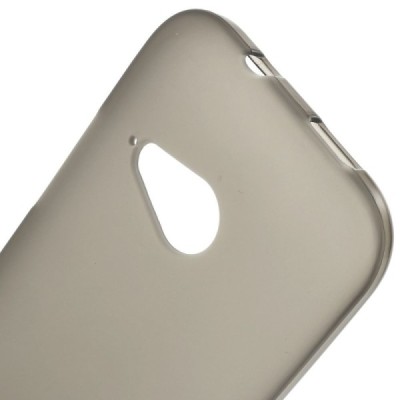 HTC One mini 2 (M8 mini) matēts cieta silikona (TPU) pelēks apvalks / Vacins.lv