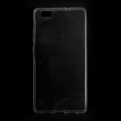 Huawei P8 Lite skaidrus (permatomas) kieto silikono TPU ploniausias pasaulyje bespalvis dėklas / Priedai.lt