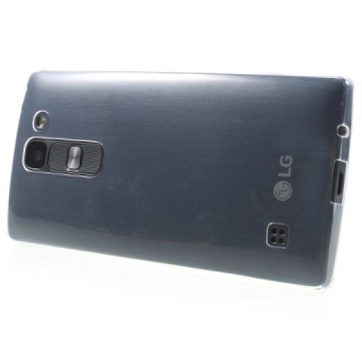 LG Spirit 4G LTE skaidrus (permatomas) kieto silikono TPU ploniausias pasaulyje bespalvis dėklas / Priedai.lt