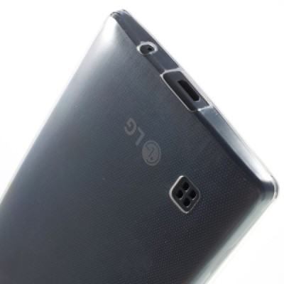 LG Spirit 4G LTE skaidrus (permatomas) kieto silikono TPU ploniausias pasaulyje bespalvis dėklas / Priedai.lt