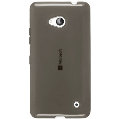 Microsoft Lumia 640 dzidrs (caurspīdīgs) cieta silikona TPU pasaulē planākais pelēks apvalks / Vacins.lv