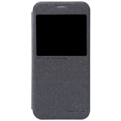 Samsung Galaxy S6 (G920) pilkas odinis atverčiamas Nillkin Sparkle dėklas / Priedai.lt