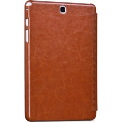 Prabangus „HOCO“ Retro Crystal serijos odinis atverčiamas rudas Samsung Galaxy Tab A 9.7 (T555, T550) dėklas / Priedai.lt