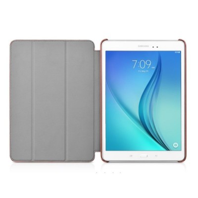 Prabangus „HOCO“ Retro Crystal serijos odinis atverčiamas rudas Samsung Galaxy Tab A 9.7 (T555, T550) dėklas / Priedai.lt