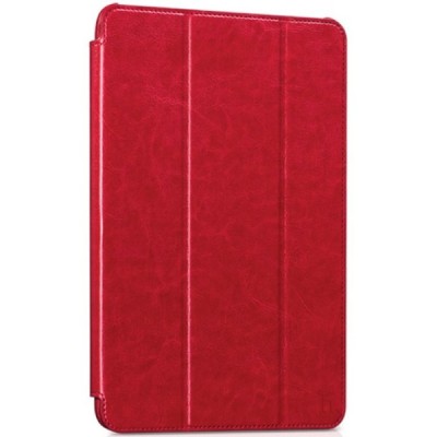Greznais „HOCO“ Retro sērijas ādas atvērams sarkans Samsung Galaxy Tab A 9.7 (T555, T550) maciņš / Vacins.lv