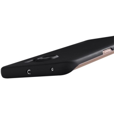 Samsung Galaxy S6 Edge (G925) Nillkin Frosted Shield melns plastmasas apvalks / vacins.lv