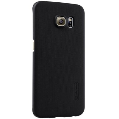 Samsung Galaxy S6 Edge (G925) Nillkin Frosted Shield melns plastmasas apvalks / vacins.lv