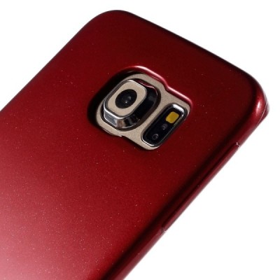 Samsung Galaxy S6 Edge (G925) Mercury sarkans cieta silikona (TPU) apvalks / vacins.lv