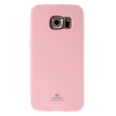 Samsung Galaxy S6 Edge (G925) Mercury gaiši rozs cieta silikona (TPU) apvalks / vacins.lv