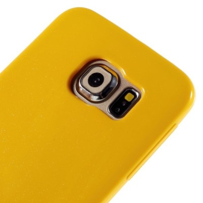 Samsung Galaxy S6 Edge (G925) Mercury dzeltens cieta silikona (TPU) apvalks / vacins.lv