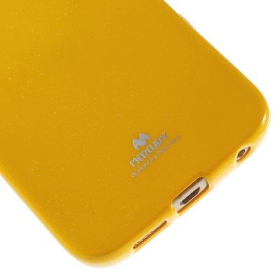 Samsung Galaxy S6 Edge (G925) Mercury dzeltens cieta silikona (TPU) apvalks / vacins.lv