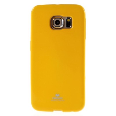 Samsung Galaxy S6 Edge (G925) Mercury dzeltens cieta silikona (TPU) apvalks / vacins.lv