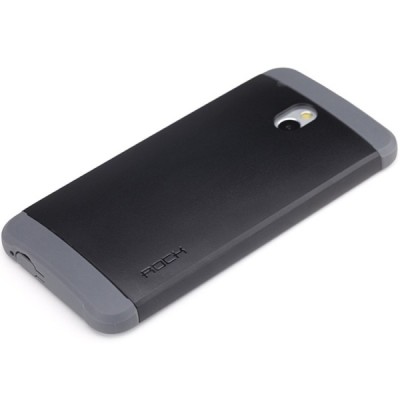 „ROCK“ Shield HTC One mini melns apvalks / vacins.lv