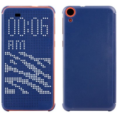 HTC Desire 820 Smart Dot View atvērams zils maciņš / Vacins.lv