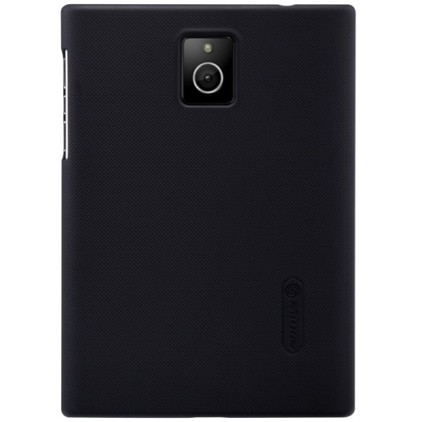 „Nillkin“ Frosted Shield dėklas - juodas + apsauginė ekrano plėvelė (Passport)