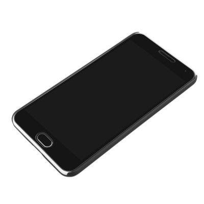 Meizu m2 note Nillkin Frosted Shield juodas plastikinis dėklas + apsauginė ekrano plėvelė / Priedai.lt