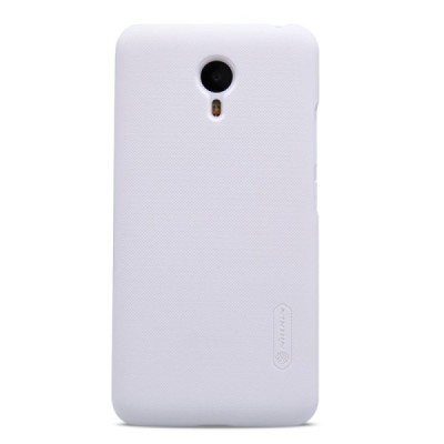 Meizu m2 note Nillkin Frosted Shield baltas plastikinis dėklas + apsauginė ekrano plėvelė / Priedai.lt