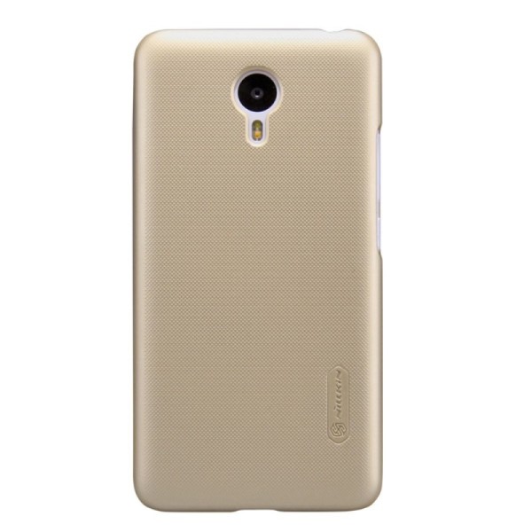 „Nillkin“ Frosted Shield dėklas - auksinis + apsauginė ekrano plėvelė (m2 note)