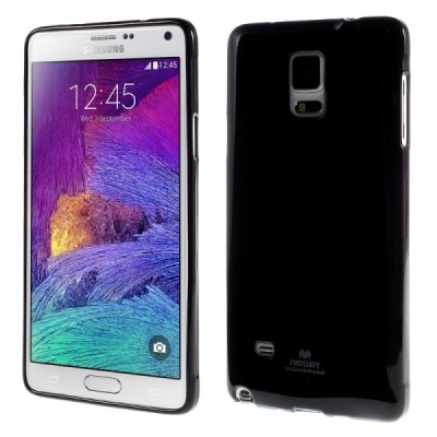Samsung Galaxy Note 4 N910 Mercury juodas kieto silikono tpu dėklas - nugarėlė / Priedai.lt