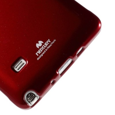 Samsung Galaxy Note 4 (N910) Mercury sarkans cieta silikona (TPU) apvalks / vacins.lv