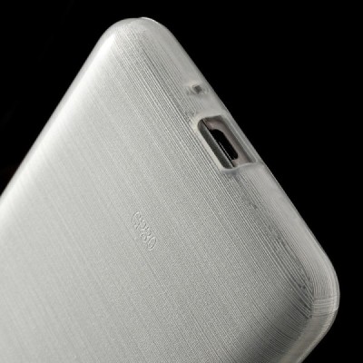 Samsung Galaxy Grand Prime (G350) skaidrus (permatomas) kieto silikono baltas TPU dėklas - nugarėlė / Priedai.lt