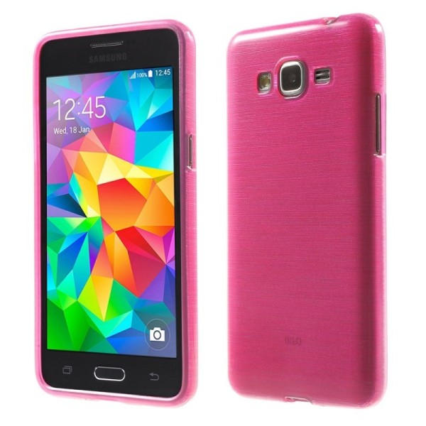 Cieta silikona (TPU) apvalks - dzidrs, rozs (Galaxy Grand Prime)