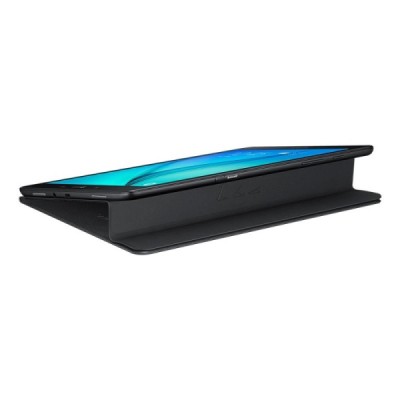 Originalus Samsung Galaxy Tab A 9.7 (T555, T550) Book Cover atverčiamas juodas odinis dėklas / Priedai.lt