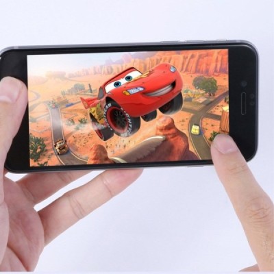 Apple iPhone 6 Plus Devia 9H Tempered Glass melns ekrāna aizsargstikls / Vacins.lv
