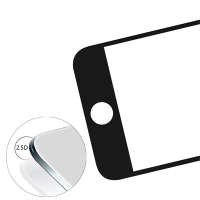 Apple iPhone 6 Plus Devia 9H Tempered Glass melns ekrāna aizsargstikls / Vacins.lv